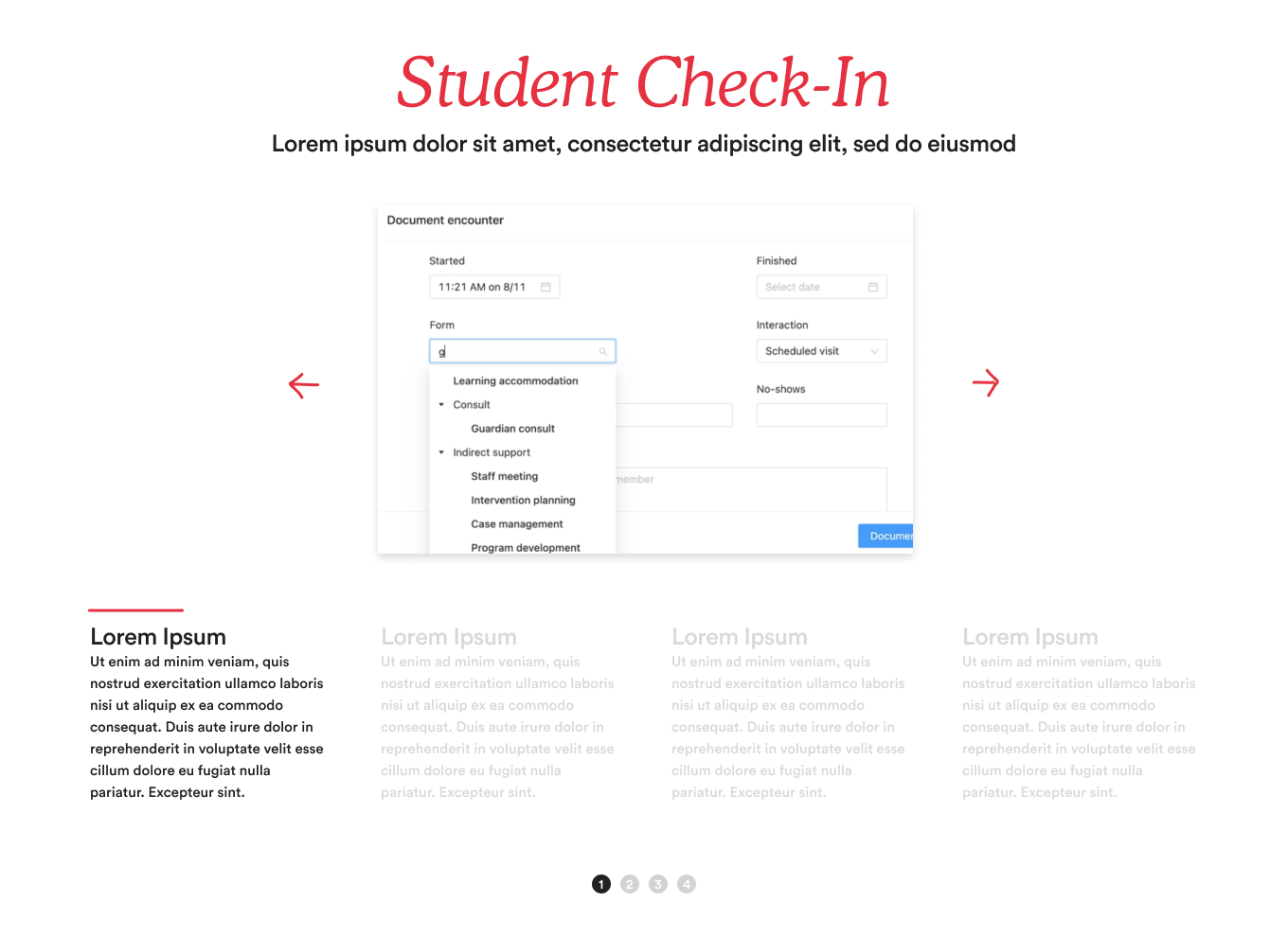 Student check-in
